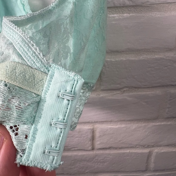 NWT Soma Bralette Lace Halter Unlined Wireless XL Extra Large Brook Green #0383 - Picture 7 of 13